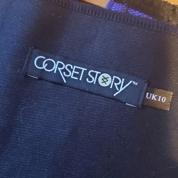 CorsetStory Overbust Purple Lace corset - Picture 6 of 6